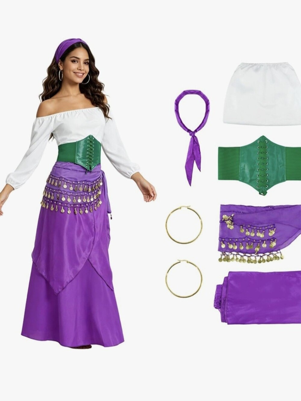 NIB Gypsy Esmeralda Halloween Costume - Medium